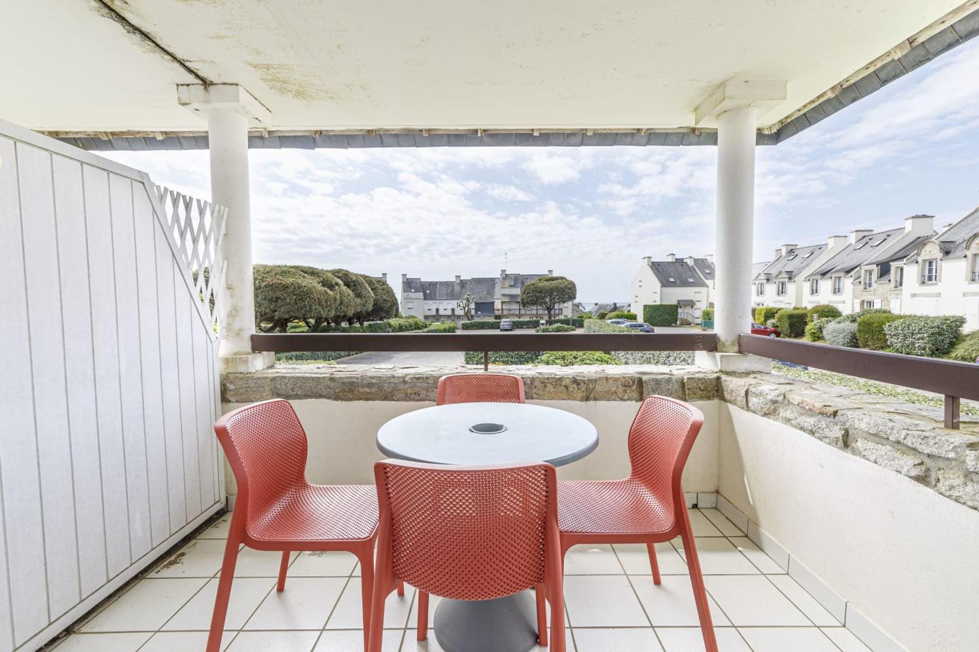 Studio Terrasse Avec Vue Mer Arzon Buitenkant foto