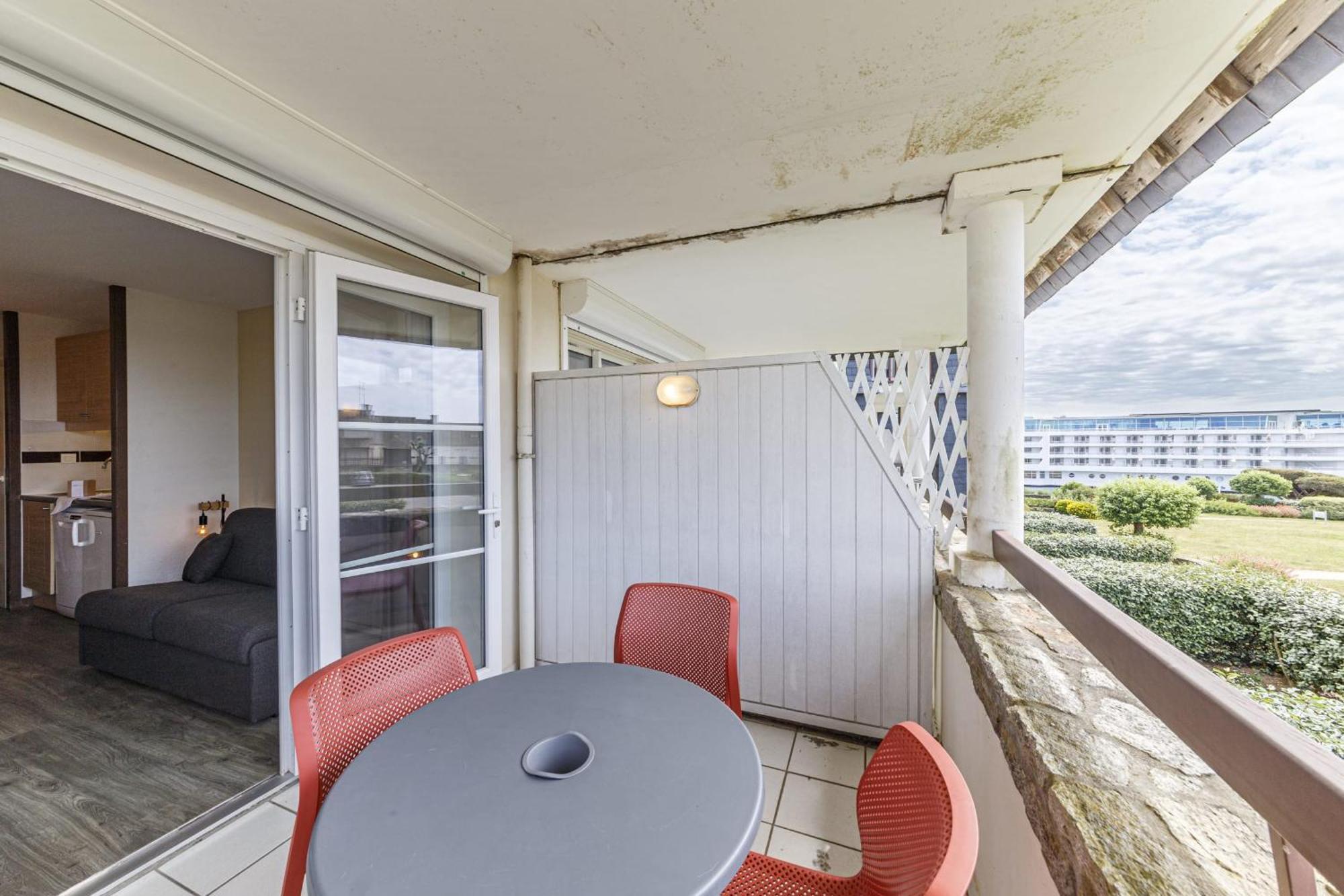 Studio Terrasse Avec Vue Mer Arzon Buitenkant foto